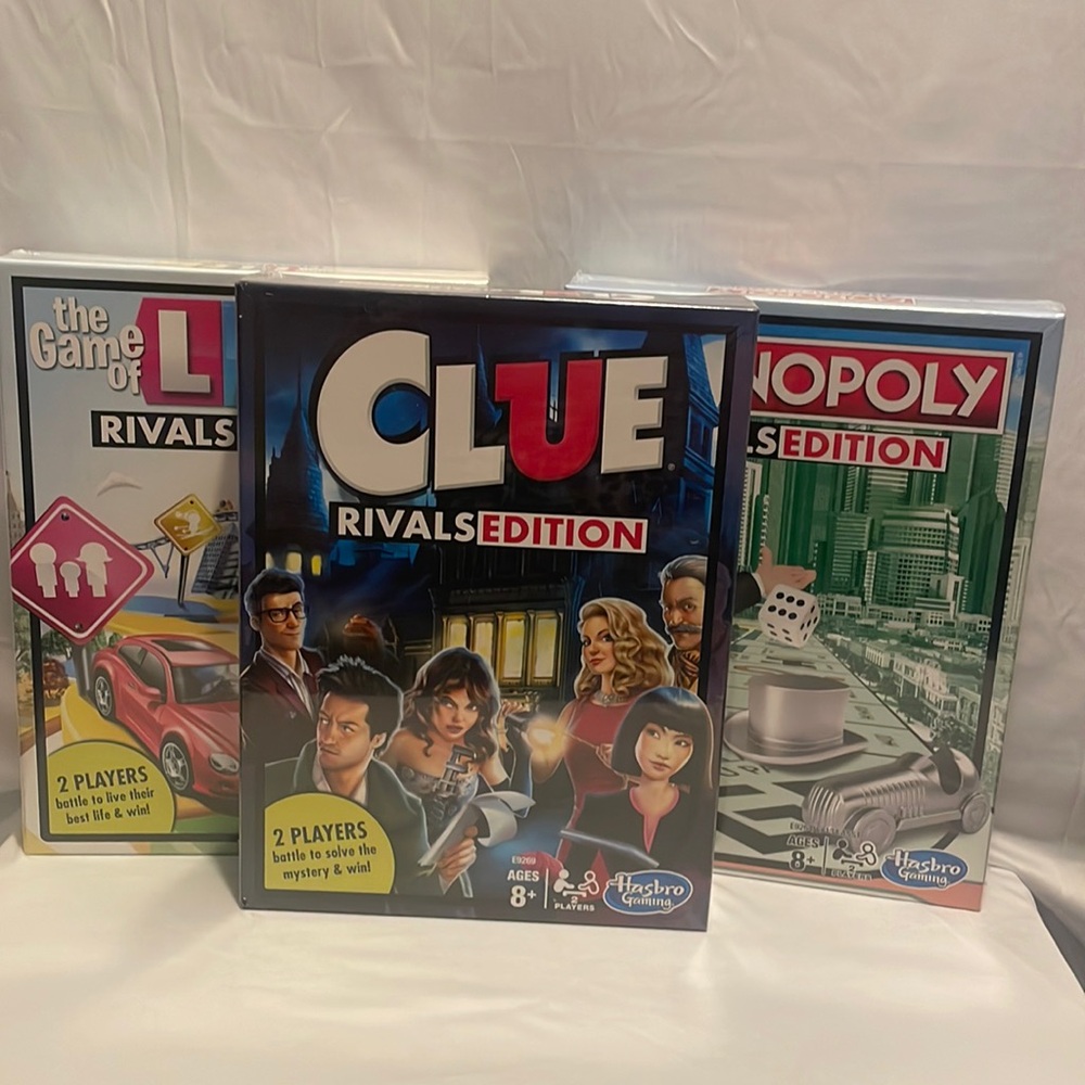 3 NEW Hasbro Board Games